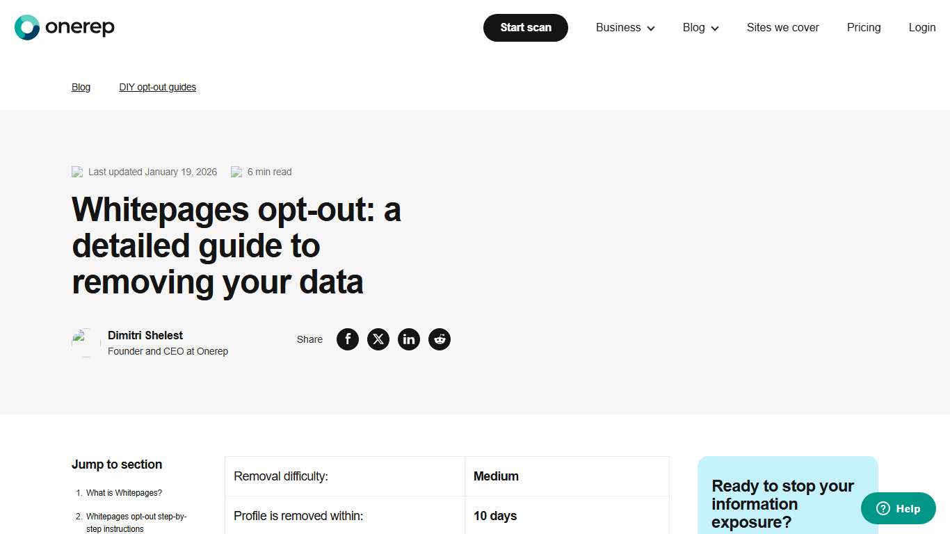 Whitepages Opt-out: A Detailed Guide To Removing Your Data